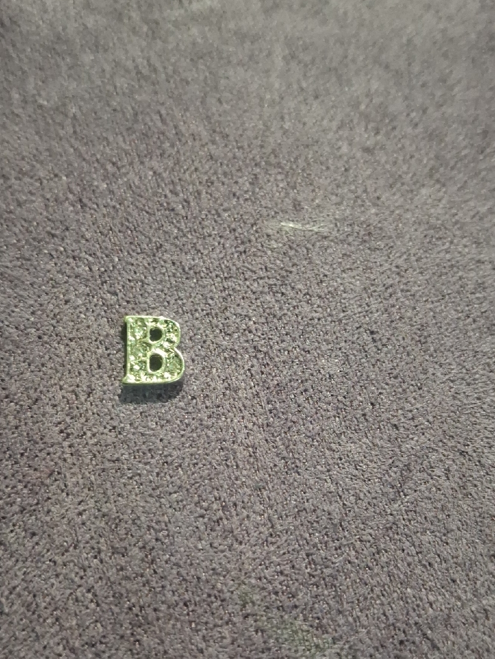 Beta Charm with Rhinestones For Floating Lockets